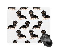 Dachshund Weiner Pet Dogs Square Mouse Pad Portable Computer Mousepad with Non-Slip Rubber Base 18 * 22cm Ultra-Thin Gaming Mouse Mat for Computer Laptop Office Desk Accessories