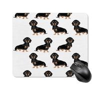 Dachshund Weiner Pet Dogs Square Mouse Pad Portable Computer Mousepad with Non-Slip Rubber Base 25 * 30cm Ultra-Thin Gaming Mouse Mat for Computer Laptop Office Desk Accessories