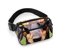 Dachshund Weiner Pet Dogs Waist Bag Fashion Fanny Bag with Adjustable Strap for Outdoor Workout Cycling Unisex, white, 20x13cm, Waist Bag