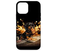 Dachshund Wiener Dog Sunglasses Eating Pizza At Night Case for iPhone 12 mini