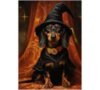 Dachshund Wizard Puzzles 1000 Pieces for Adults - Gift for Dachshund Owner - Funny Challenging Jigsaw Puzzle Perfect for Game Nights