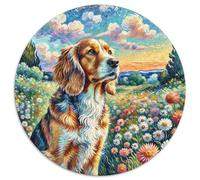 DachshundJigsaw Puzzle 1000 Piece for Adults Kids Round SpectacularCreative Challenging Toys Gift1000pcs (67.5x67.5cm)