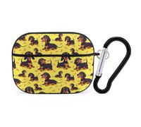 Dachshunds Dog Earphone Case PC Bluetooth Earbud Cove Headphone Cases Compatible with Airpods Pro Black-style