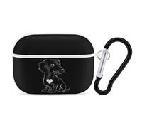 Dachshunds Dog with Heart Earphone Case PC Bluetooth Earbud Cove Headphone Cases Compatible with Airpods Pro White-style