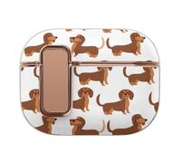 Dachshunds Dogs Pattern Compatible with Airpod Pro 1/2 Case PC Scratch-Resistant Drop-Proof Protective Cover with Secure Buckle