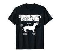 Dachshunds German Quality Engineering Funny Wiener Dog T-Shirt