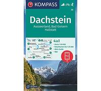 KOMPASS Wanderkarte 20 Dachstein, Ausseerland, Bad Goisern, Hallstatt 1:50.000: 4in1 Wanderkarte mit Aktiv Guide und Detailkarten inklusive Karte zur ... in der KOMPASS-App. Fahrradfahren. Skitouren.