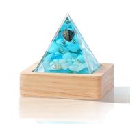 Dachsy Sea Turtle Jellyfish Shark Whale Pyramid Resin Ocean Lamp, Shark Night Light, Conch Starfish Shells Novelty Desk Lamp, Diver Night Light, Unique Gifts for Girlfriend Office Home (A)