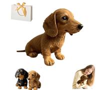 Dachy 2.0 Ai Powered Plush Dog,emotional healing on demand plush,Dachshund Sofa Ornaments and Decorations,The Dog for Emotional Support,The Comfort Hug You Have (Yellow)
