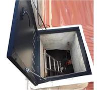 Dachzugangsluke mit Gasdruckfeder & Griff - Abschließbare Kellertür für Kriechkeller Dachfenster Außeneckung Größen 20-39 cm - Sicherheit & Komfort für Ihr Zuhause