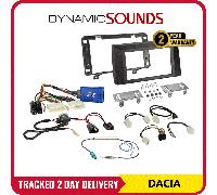 Dacia Duster Double Din Fascia, Steering Control, Antenna Adaptor Fitting Kit