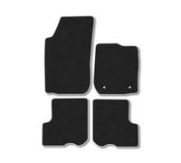 Dacia Logan (2012-2020) Car Mats Accessories Tailored Fit Carpet Floor Mats Non Slip Grey Trim Accessory Compatible Front Rear Set Anti Slip Full Coverage Granulated Backing Hand-Finished Clips