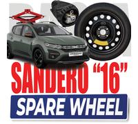 Dacia Sandero Stepway 16 inch 4 Holes Spare Wheel Steel Rim Black DOT 2025