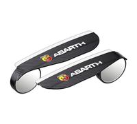 DACINHFB 2 Pcs 2-in-1 Blind Spot Mirror & Rain Guard for Abarth 500 2008-2015, 360° Wide Angle Convex Mirror with Side View Mirror Rain Shield