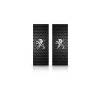 DACINHFB 2 Pcs Car B-Pillar Decals for Peugeot 206 207 307 308 3008 4008 5008 GT-LINE, Waterproof Stickers Easy Peel & Stick Installation for Window Center Pillar Trim Strips