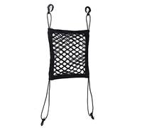 DACINHFB Car Dog Barrier Net for Cupra Born 2024 2025 2026, Double-Layer Mesh Organiser Between Front Seats Heavy Duty Storage Pocket Pouch for Handbags, double-layer four-bullet