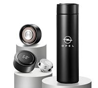 DACINHFB Smart Temperature Display Travel Mug for Opel Zafira Life S 2019-2020, 500ml Vacuum Insulated Stainless Steel Flask with Tea Infuser Leakproof Coffee Cup