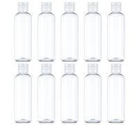 Dacitiery 10 Pcs 100 ml Clear Travel Bottle Empty Transparent Containers Flip Cap Clear Refillable Travel Bottles for for Travel, Toiletries, Liquid, Cosmetic