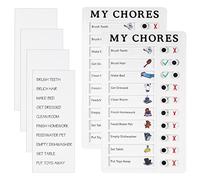 Dacitiery 2 pcs Chore Chart Memo Boards, Portable Checklist Board with 4 Paper, Daily Schedule Chore Chart, Detachable My Chores to Do List Board Chore Chart for Kids for Planner Schedule Reminder