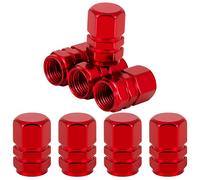 Dacitiery 8 PCS Tyre Valve Caps,Aluminum Alloy Dust Caps for Car Tyres Bike Motorcycle