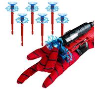 Dacitiery Spider Web Shooter for Kids, Spider Launcher Wrist Toy Set for Boys (1 Launcher and 6 Bullets and 1 Gloves)