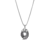 DACKLOONG Gothic Fallen Angel Wing Pendant Necklace for Men Women Distressed Vintage Wing Jewelry