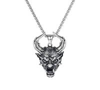 DACKLOONG Gothic Hell Demon Baphomet Pendant Necklace Punk Rock Devil Amulet for Men