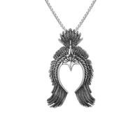 DACKLOONG Vintage Soaring Eagle Pendant Necklace for Men Flying Eagle Wings Amulet Jewelry