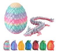Dacnod 3D Printed Dragon Eggs for Boys Kids Toys Easter Basket Stuffers Mysterious Surprise Animals Party Decor Favors