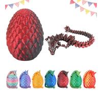 Dacnod 3D Printed Dragon Eggs for Boys Kids Toys Easter Basket Stuffers Mysterious Surprise Animals Party Decor Favors