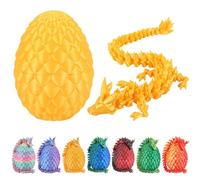 Dacnod 3D Printed Dragon Eggs for Boys Kids Toys Easter Basket Stuffers Mysterious Surprise Animals Party Decor Favors