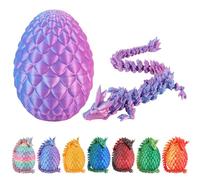 Dacnod 3D Printed Dragon Eggs for Boys Kids Toys Easter Basket Stuffers Mysterious Surprise Animals Party Decor Favors