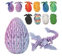 Dacnod 3D Printed Dragon Eggs with Wings Adult KidsToy Easter Figures Props