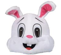 Dacnod Easter Bunny Mask White Rabbit Mask Full Head Costume Easter Fancy Dress Outfits Props for Adult