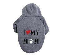 DACONGMING Large and Small Dog Jumper, Pet Jumper, Dog Clothes, Pet Clothes, Chihuahua Coats (Grey, S)