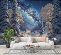 DACRWEKZ 3D Wall Mural Healing Snow Scene Photo Wallpaper