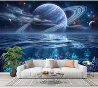 DACRWEKZ 3D Wall Mural Science Fiction Space Photo Wallpaper