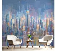 DACRWEKZ Abstract Architecture Wall Mural New York City Water Wallpaper for Bedroom Living Room Hotels 200 x 140 cm