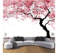 DACRWEKZ Cherry Blossom Trees in Full Bloom Wall Murals Romantic and Beautiful Art 3D Wall Mural Large Murals Photo Wallpaper Hd Printing Wallpaper Mural for Living Room Bedroom Bathroom - 450x356cm