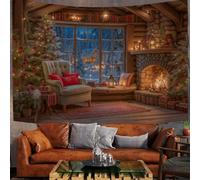 DACRWEKZ Cozy living room Wall Tapestry brown Christmas decorations Room Decor Witchy Tapestries Aesthetic Wall Hanging for Bedroom Living Room 70x100cm
