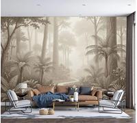 DACRWEKZ Forest Trail in The Mist Painting Wall Tropical Rainforest Stream Art Mural Large Wall Murals Hd Printing Water Proof for Living Room Bedroom - 400x280cm