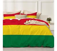 DACRWEKZ Pride and Belief yellow-green Bolivia flag Comforter Set - 135x200cm Size, 1 Pieces Ultrasoft Hypoallergenic Luxury Quilt Cover Bedding Sets with Zipper Closure All Seasons