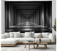 DACRWEKZ Spatial Vision Tapestry Wall Hanging, Light Blue Arched Corridor Landscape Wall Tapestry for Bedroom Decor Birthday Party Celebration or Garden Backdrop 70x100cm