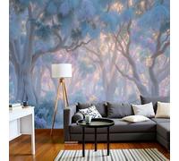 DACRWEKZ Sunlight Filters Through The Leaves Painting Wall Dream Theme Stream Art Mural Large Wall Murals Hd Printing Water Proof for Living Room Bedroom - 400x280cm