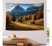DACRWEKZ Tapestry Wall Hanging Nordic style Autumn Mountains Wall Hangin orange color Tapestries for Bedroom Room Decor Twin Bedspread Meditation Yoga Mat Rug Walls Hanging Decoration - 70x100cm