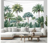 DACRWEKZ Tapestry Watercolor trees Jungle Plants Tapestries Wall Hanging Banner Home Decor Tapestry for Bedroom College Dorm Window Designs Art Wall 100x150cm