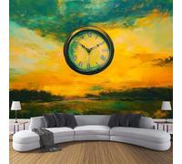 DACRWEKZ Wall Mural Floating Bell Photo Wallpaper Murals 350 x 256 cm, Fantasy Reality Photo Mural Decor for Living Room, Bedroom, Office and Kids Room, Easy to Install Wall Covering