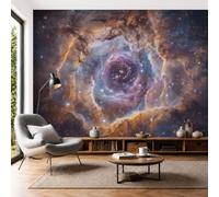 DACRWEKZ Wallpaper Clouds, Fog, Interstellar Gas Wall Mural 300x210cm, Brown Custom Panoramic Photo Mural - Fantasy Nebula1 Decoration Picture Poster Wallpaper for Living Room Kids Bedroom
