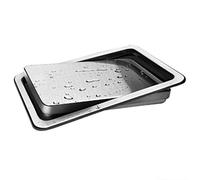 Dacvgog Steel Garbage Flap Lid Trash Bin Cover -in Balance Swing Flap Garbage Lid for Kitchen Counter Top A