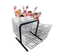 DACYS Drying Racks,20-Story Child Art Drying Rack,Art Studio School Studio Easel Oiling Board,A3,8K Paper Work Drying and Display Office Storage Rack/20 Floors